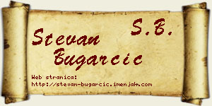 Stevan Bugarčić vizit kartica